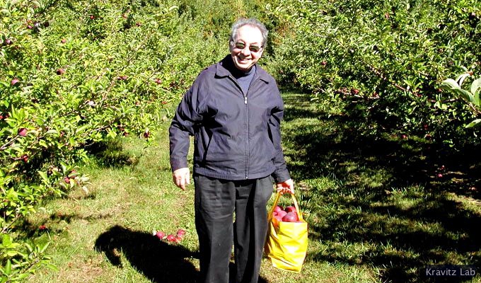 Ed with apples